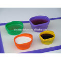 Multifunción de silicona de medición Bowls Digital Set de 4